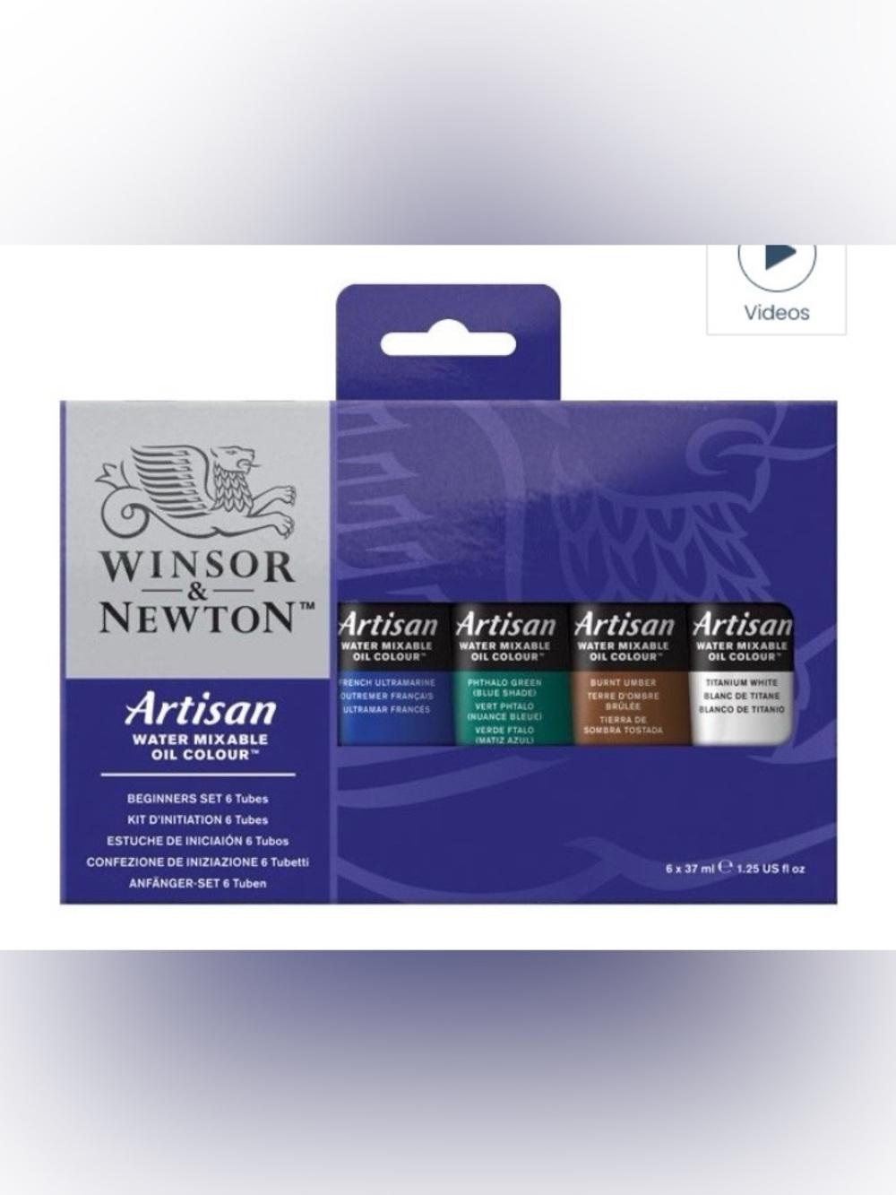 Winsor & Newton Artisan Water Mixable Oil Colour Set - Beginners Set 6ct Tubes